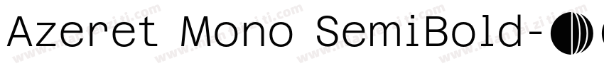 Azeret Mono SemiBold字体转换